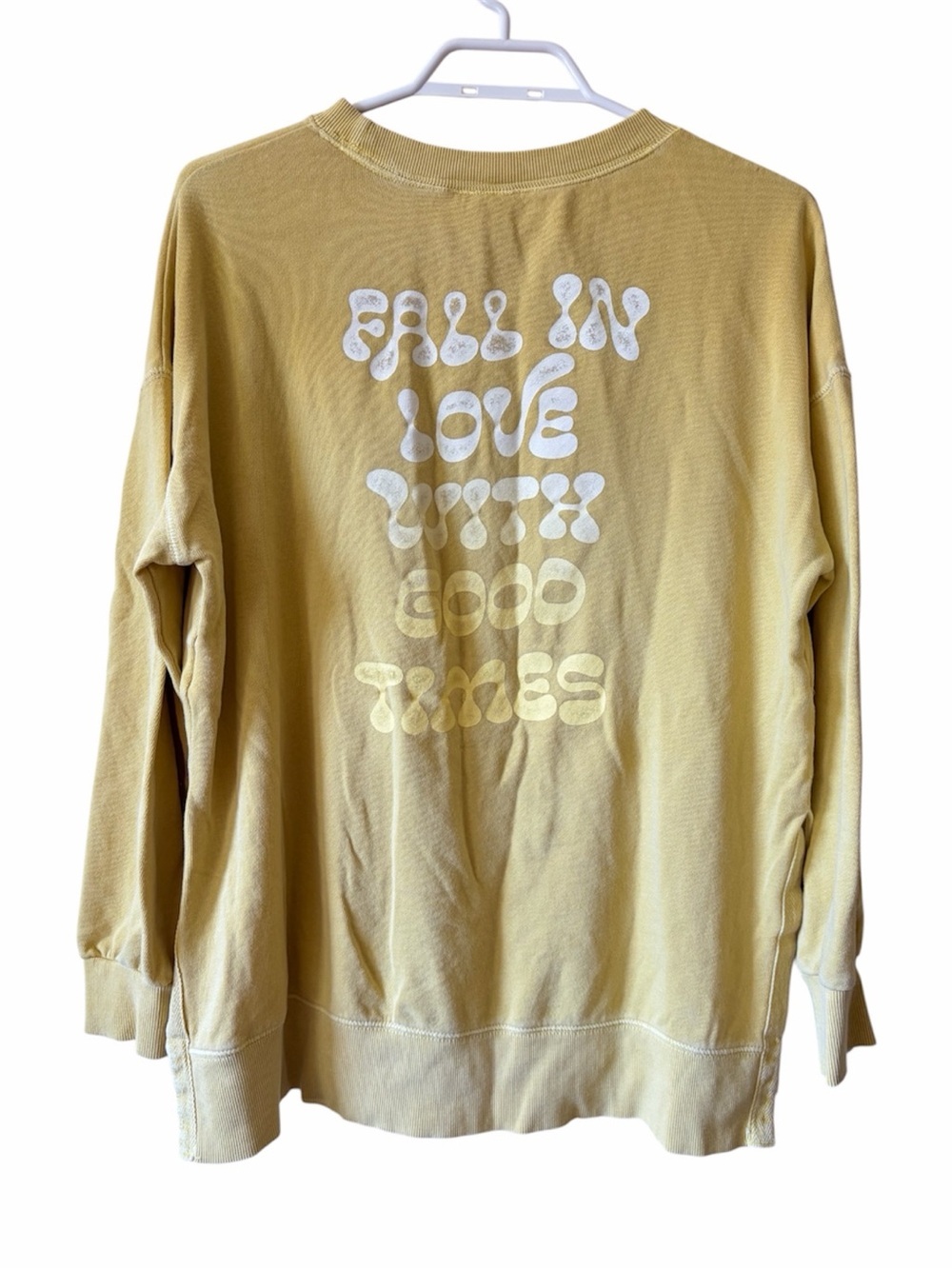 Old Navy Oversized Graphic Sweatshirt Casual Coastal Pullover Cozy Crewneck